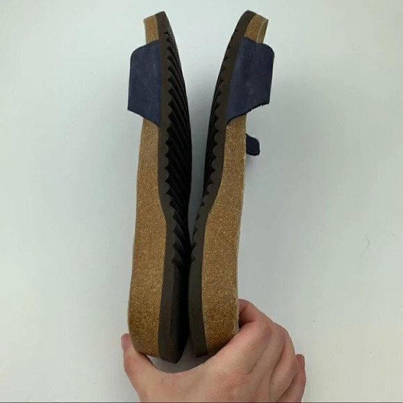 Eddie Bauer sandals size 11 navy blue suede slides - Picture 5 of 11
